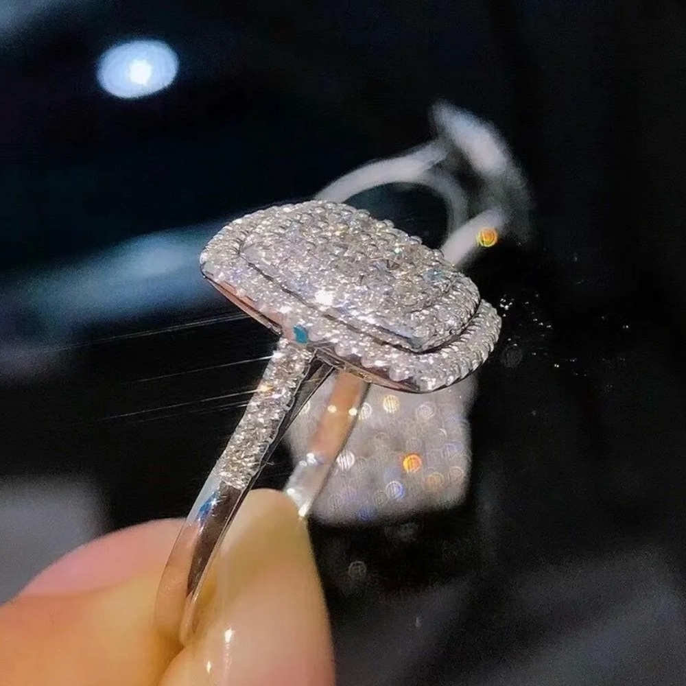 DIAMOND WEDDING RING ENGAGEMENT RING - Picture 11 of 12